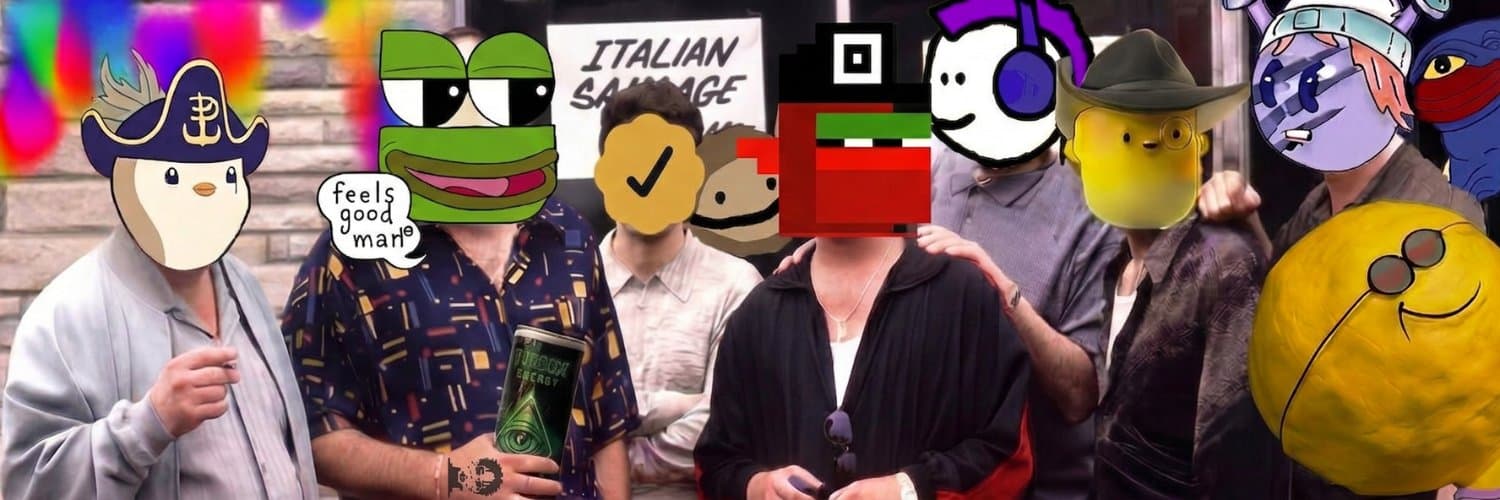 The crew outside the pork store
